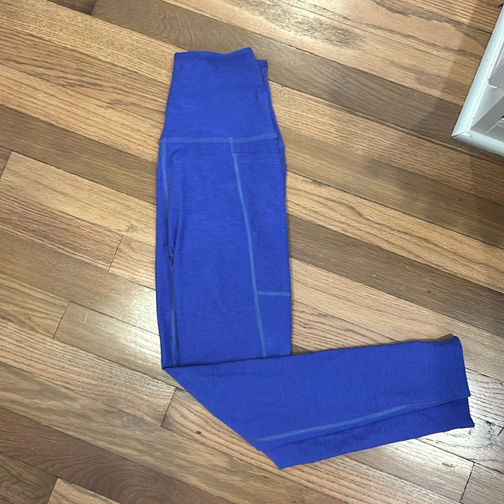 Purple spacedye beyond yoga leggings with pockets